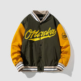 Baseballjacke mit japanischer Stickerei